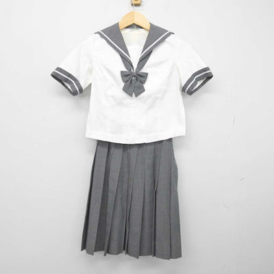 【中古】千葉県 西武台千葉中学校 女子制服 3点 (セーラー服・スカート) sf052744