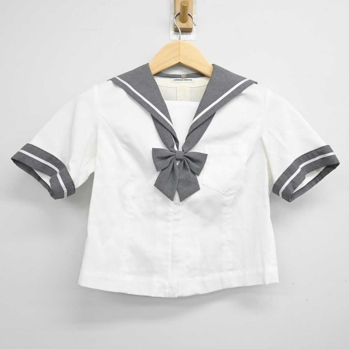 【中古】千葉県 西武台千葉中学校 女子制服 3点 (セーラー服・スカート) sf052744