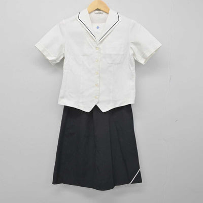 【中古】宮城県 水産高等学校 女子制服 3点 (シャツ・スカート) sf052753