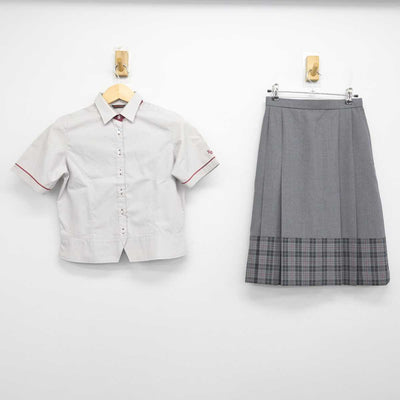 【中古】神奈川県 北鎌倉女子学園中学校・高等学校 女子制服 2点 (シャツ・スカート) sf052759