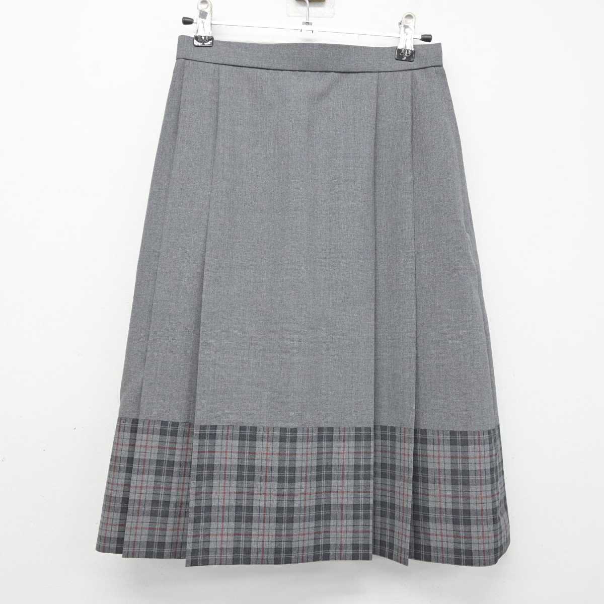 【中古】神奈川県 北鎌倉女子学園中学校・高等学校 女子制服 2点 (シャツ・スカート) sf052759