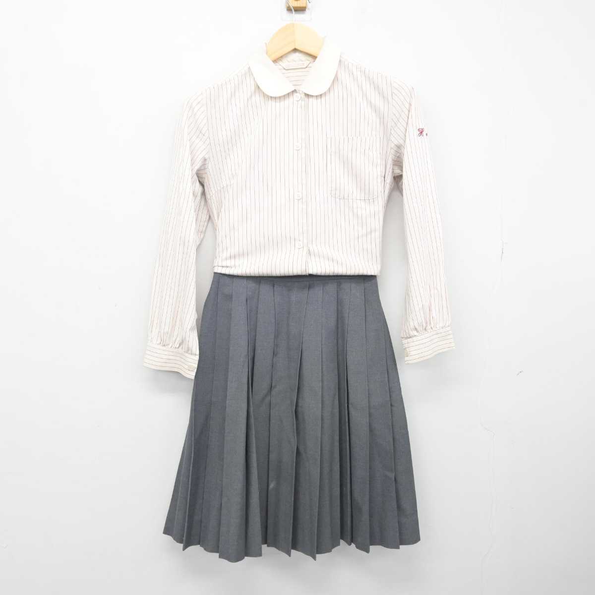 【中古】愛知県 半田農業高等学校 女子制服 3点 (シャツ・シャツ・スカート) sf052779