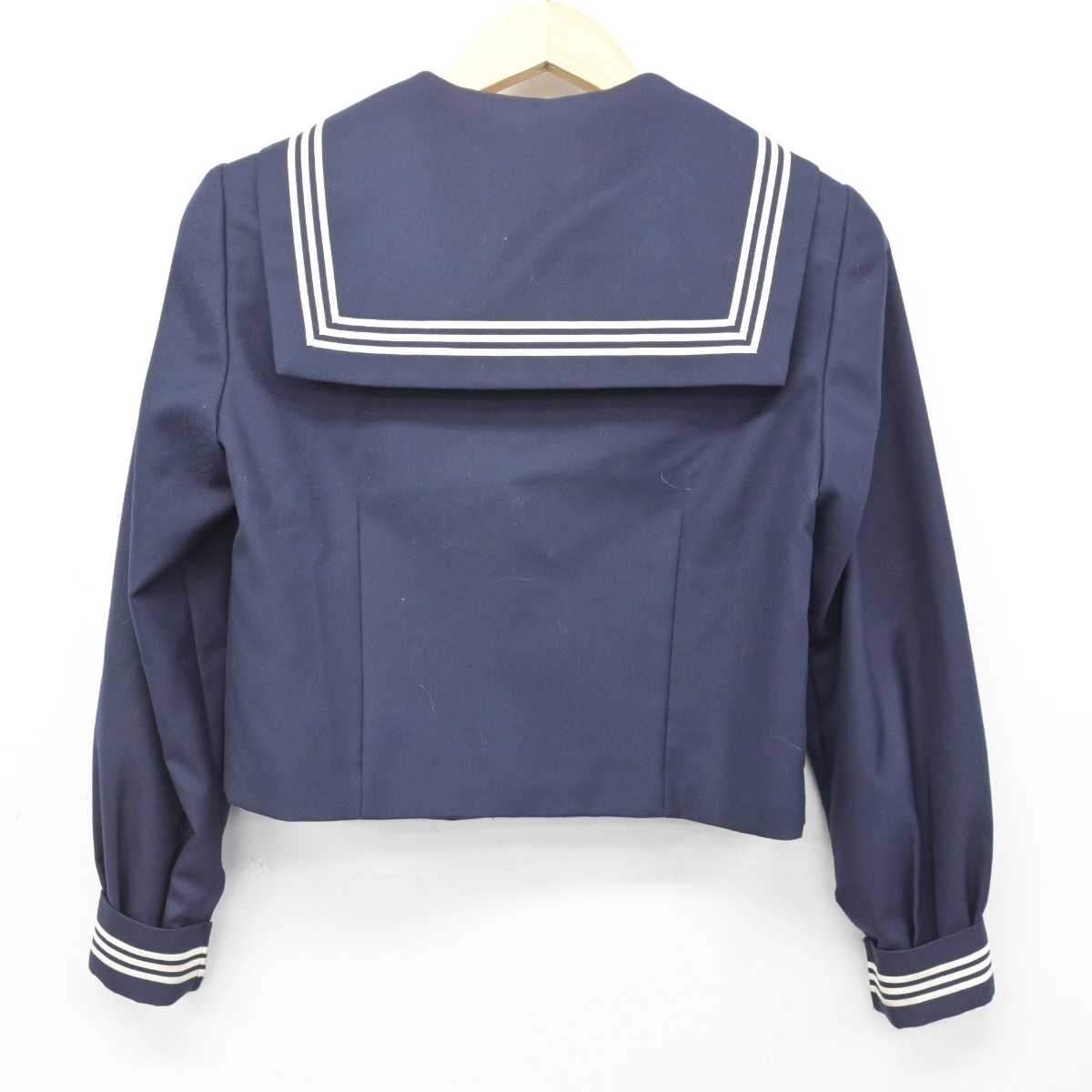 【中古】埼玉県 安行中学校 女子制服 4点 (セーラー服・スカート) sf052791