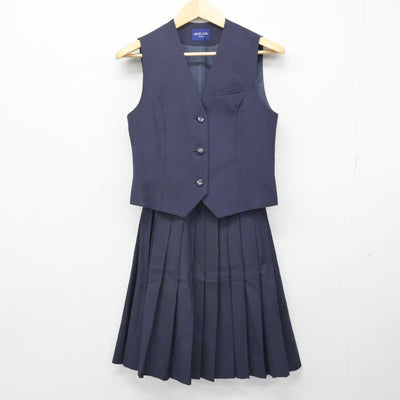 【中古】埼玉県 浦和商業高等学校 女子制服 2点 (ベスト・スカート) sf052797