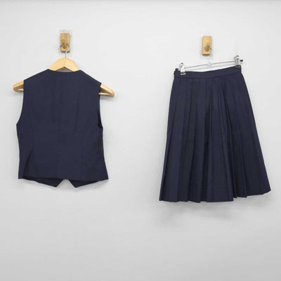 【中古】埼玉県 浦和商業高等学校 女子制服 2点 (ベスト・スカート) sf052797