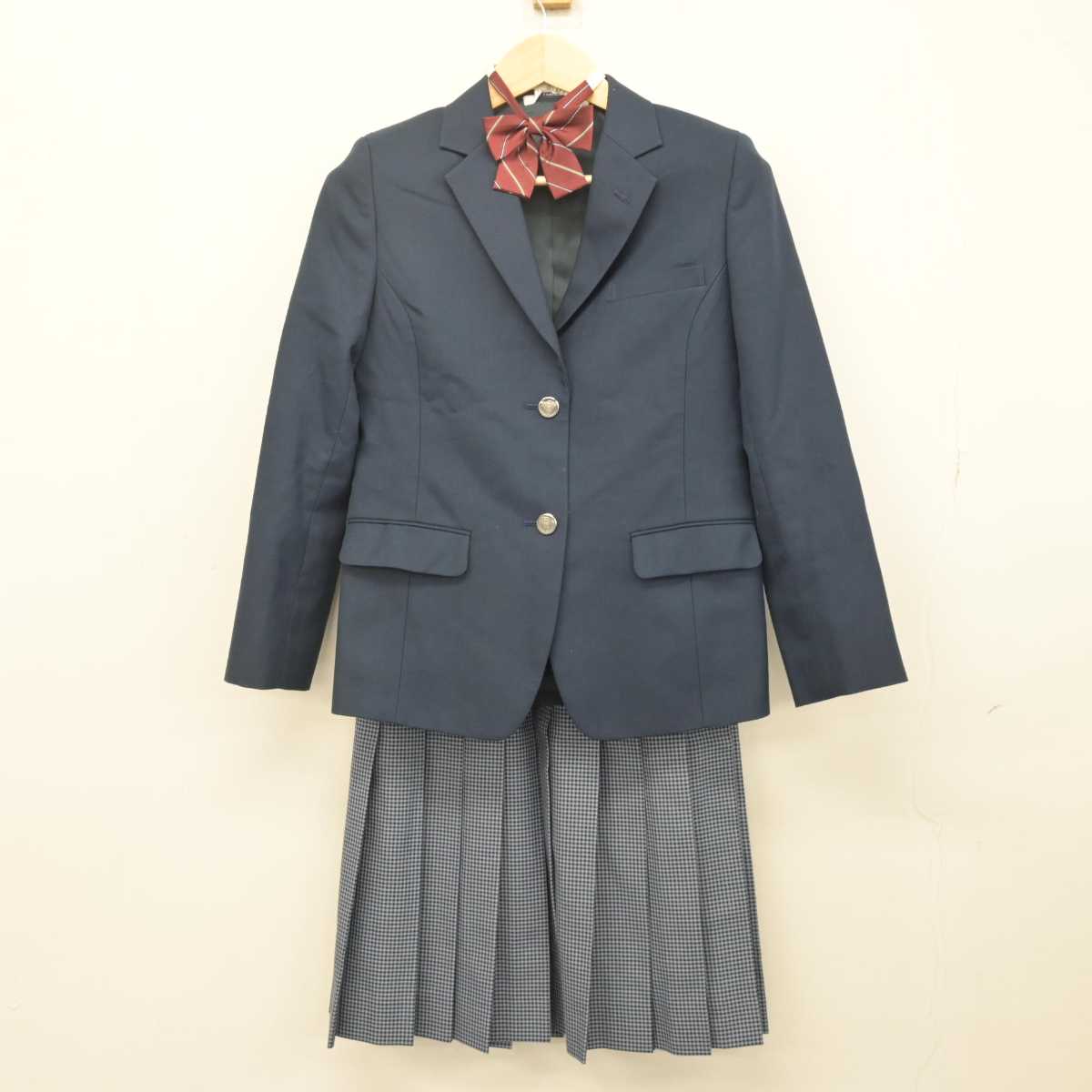 【中古】愛知県 東邦高等学校 女子制服 3点 (ブレザー・スカート) sf052809