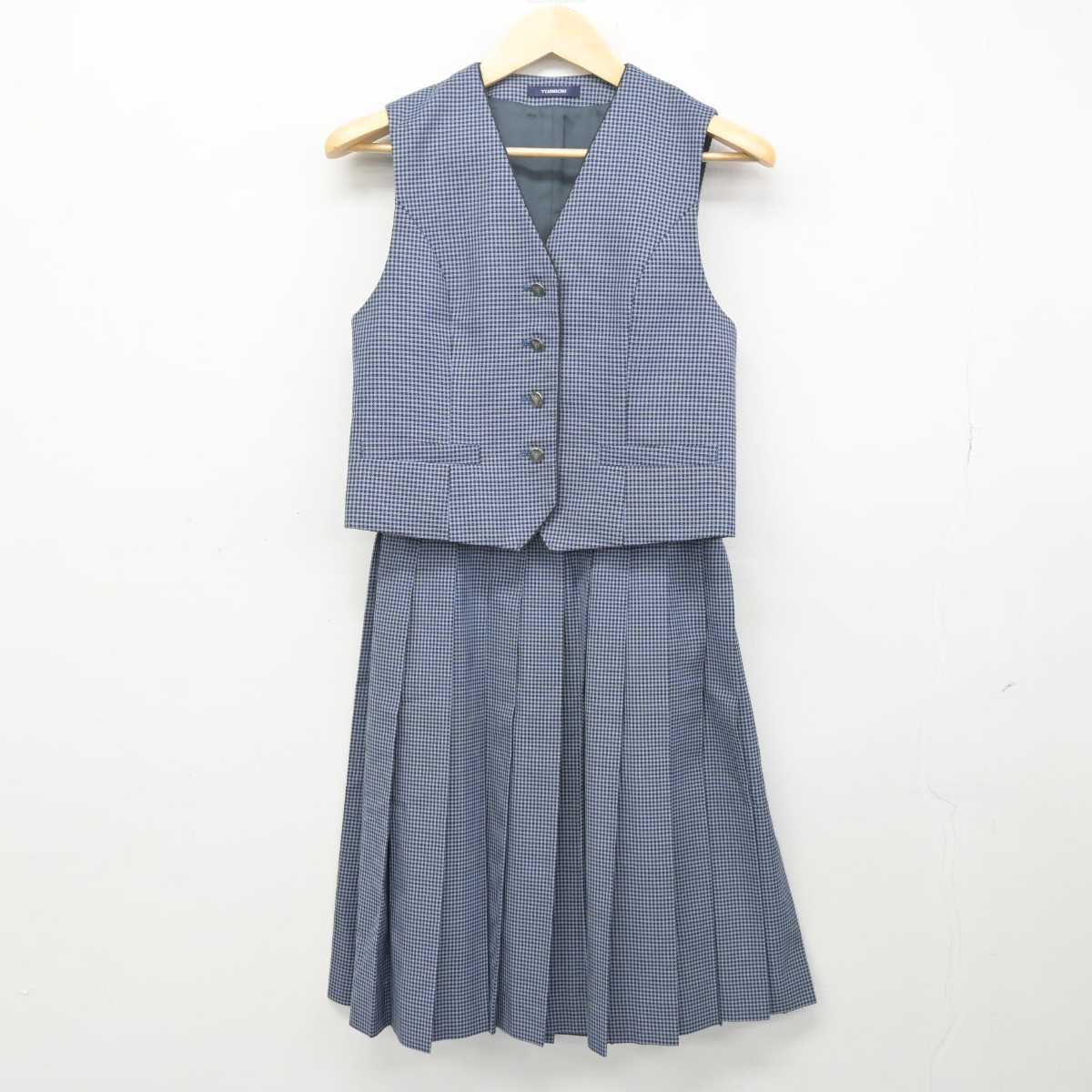 【中古】愛知県 東邦高等学校 女子制服 2点 (ベスト・スカート) sf052810