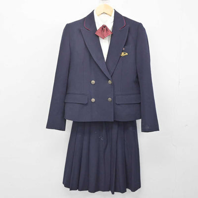 【中古】東京都 早稲田実業学校 女子制服 4点 (ブレザー・シャツ・スカート) sf052814