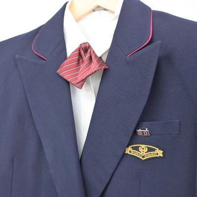 【中古】東京都 早稲田実業学校 女子制服 4点 (ブレザー・シャツ・スカート) sf052814