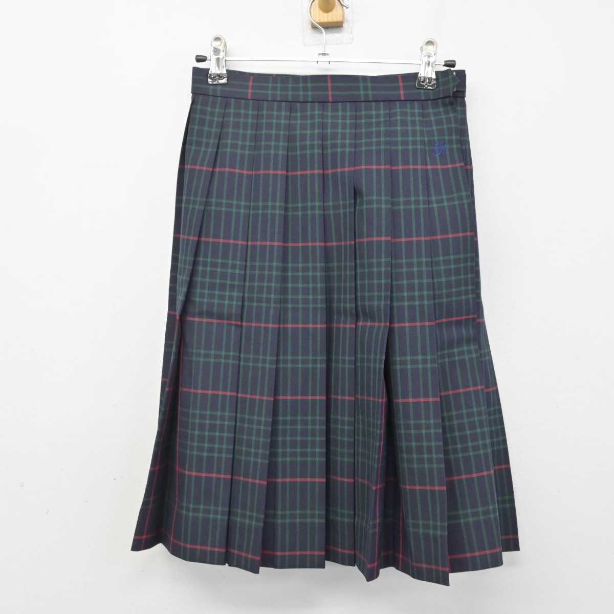 【中古】千葉県 千葉日本大学第一高等学校 女子制服 2点 (シャツ・スカート) sf052826