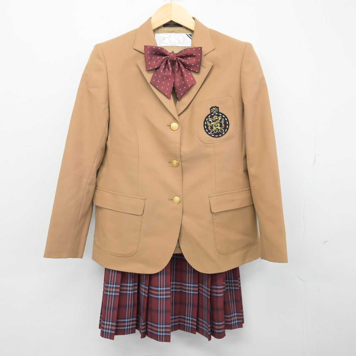 【中古】京都府 華頂女子高等学校 女子制服 4点 (ブレザー・スカート) sf052833