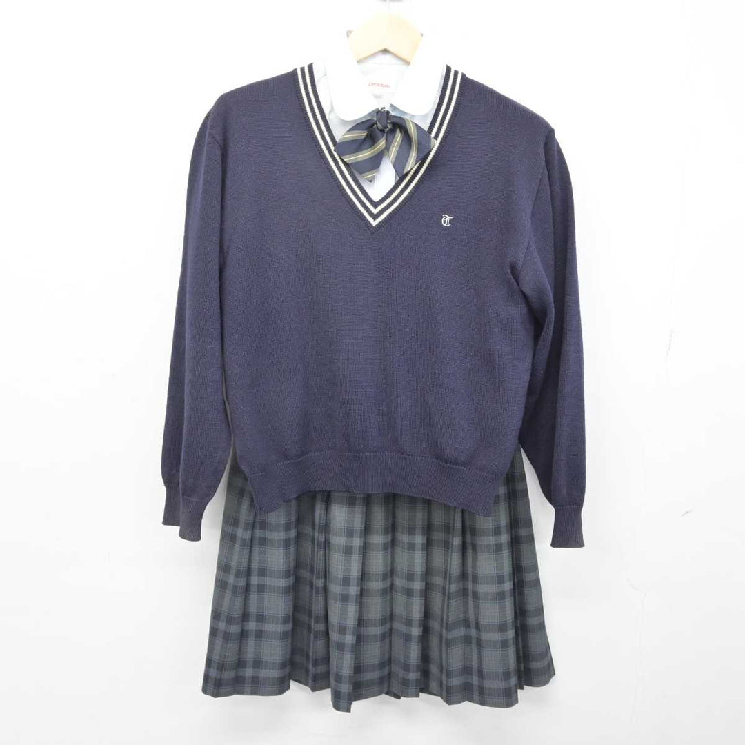 【中古】愛媛県 東温高等学校 女子制服 5点 (ブレザー・ニット・シャツ・スカート) sf052836 | 中古制服通販パレイド