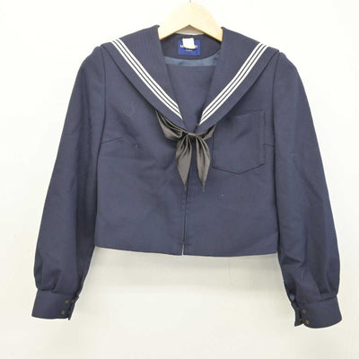 【中古】岐阜県 陶都中学校 女子制服 3点 (セーラー服・スカート) sf052843