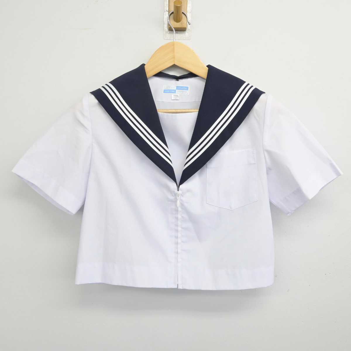 【中古】岐阜県 陶都中学校 女子制服 3点 (セーラー服) sf052844