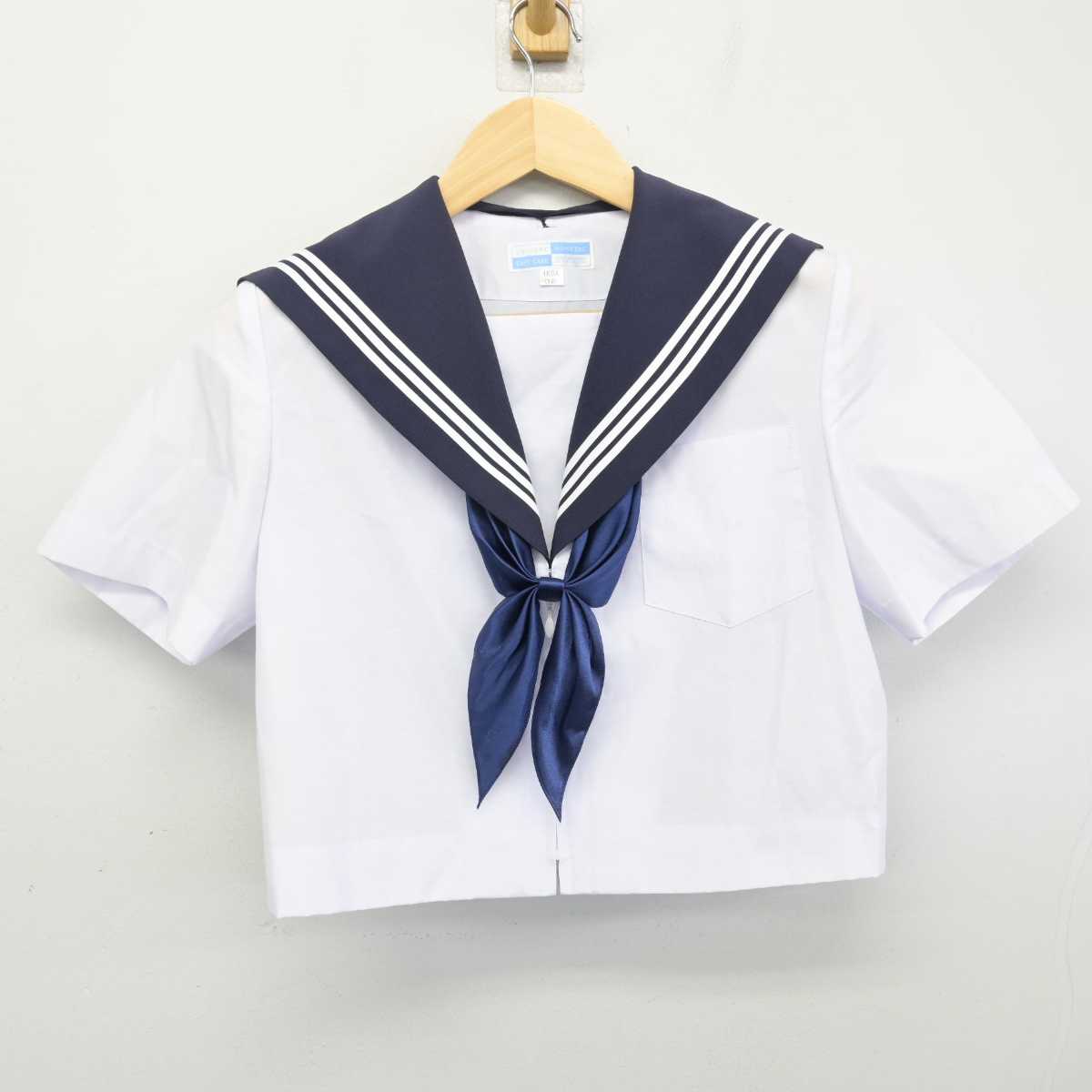 【中古】岐阜県 陶都中学校 女子制服 3点 (セーラー服・スカート) sf052845