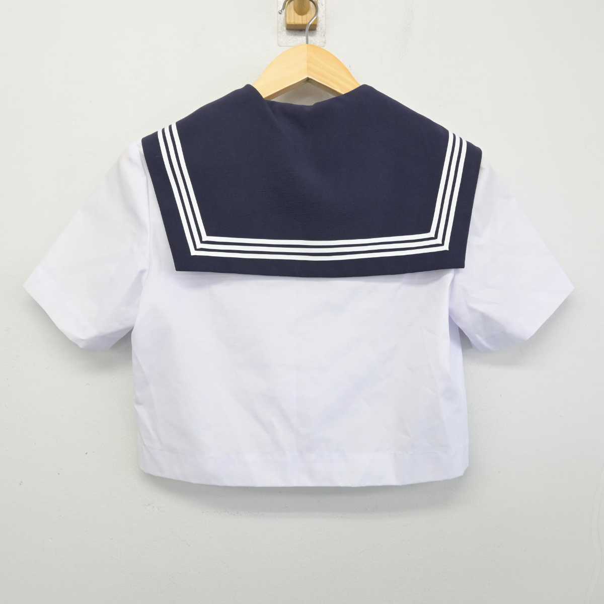 【中古】岐阜県 陶都中学校 女子制服 3点 (セーラー服・スカート) sf052845