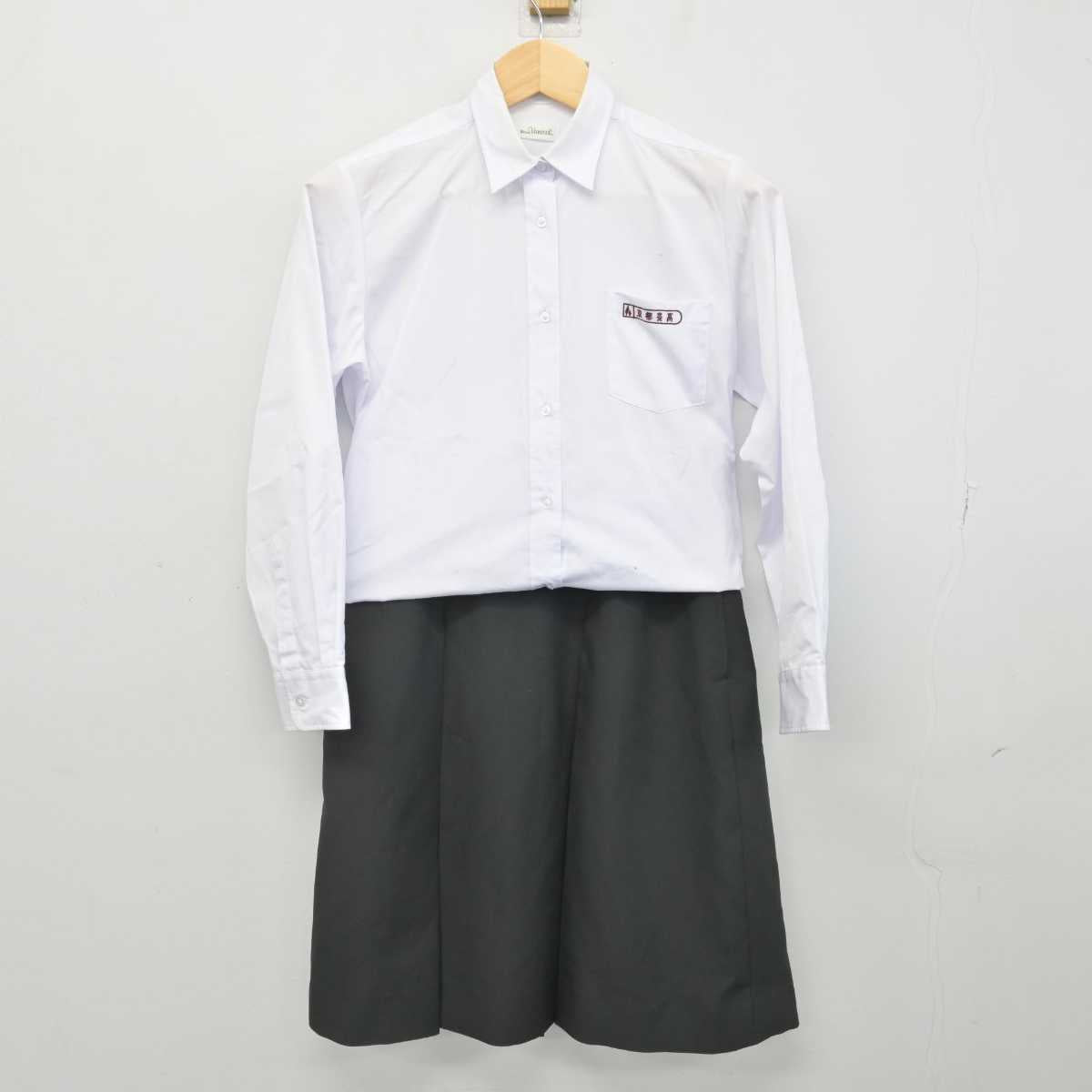 【中古】京都府 京都芸術高等学校 女子制服 2点 (シャツ・スカート) sf052847