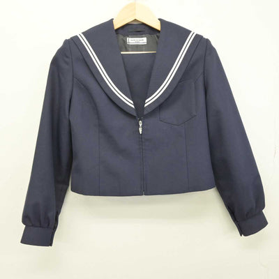 【中古】愛知県 稲沢市立大里中学校 女子制服 2点 (セーラー服・スカート) sf052848