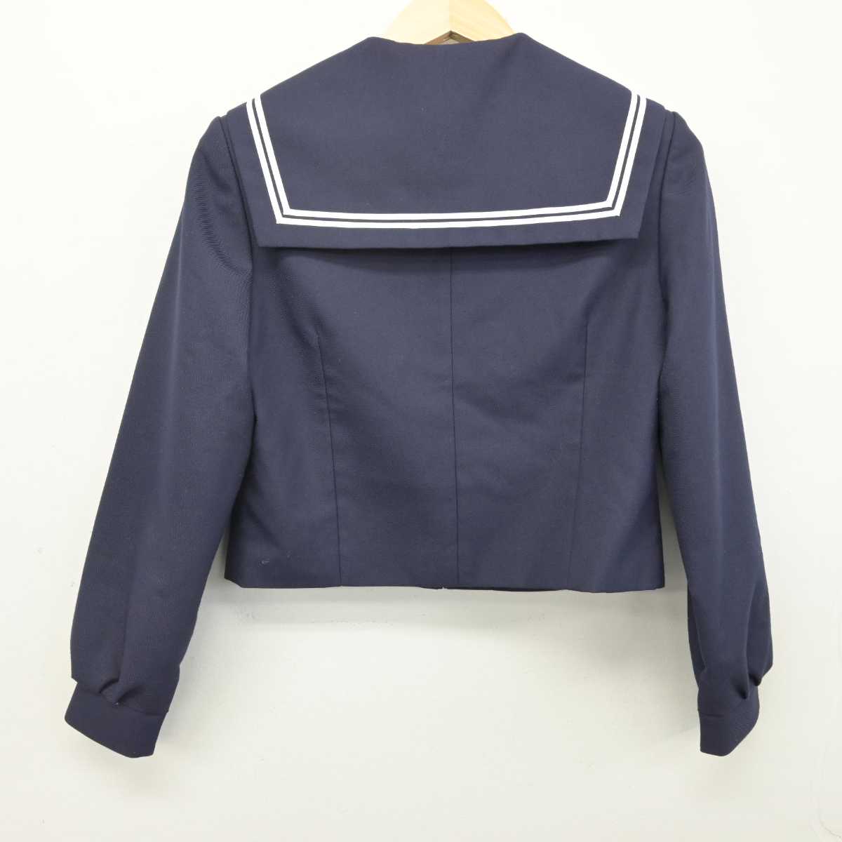 【中古】愛知県 稲沢市立大里中学校 女子制服 2点 (セーラー服・スカート) sf052848