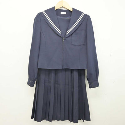 【中古】愛知県 稲沢市立大里中学校 女子制服 2点 (セーラー服・スカート) sf052850