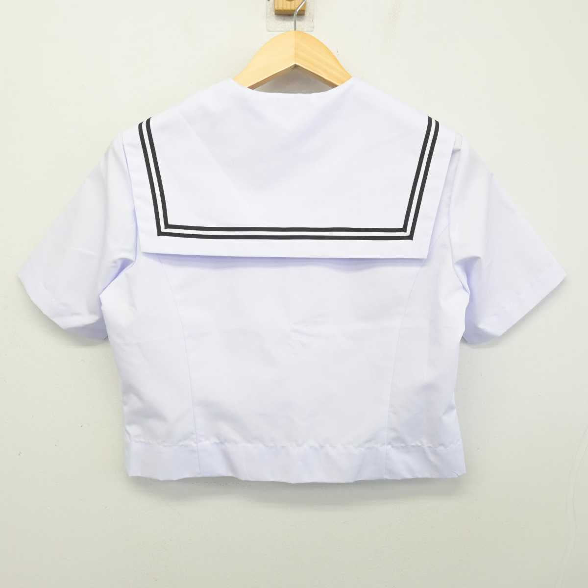 【中古】愛知県 稲沢市立大里中学校 女子制服 2点 (セーラー服・スカート) sf052851