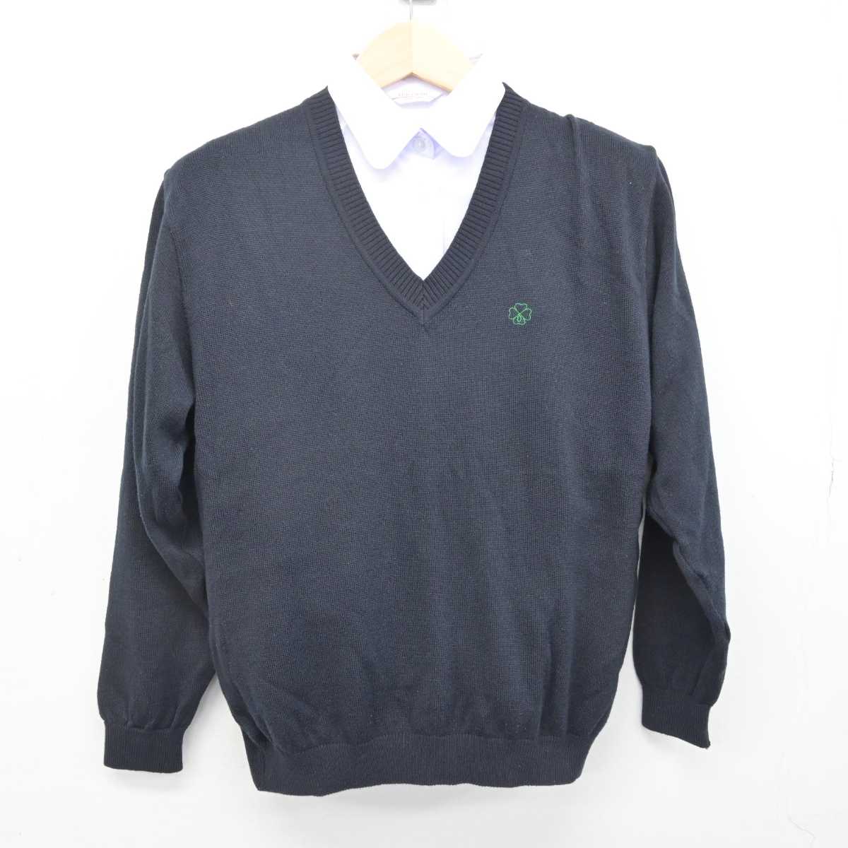 【中古】北海道 札幌第一高等学校 女子制服 3点 (ニット・シャツ) sf052854