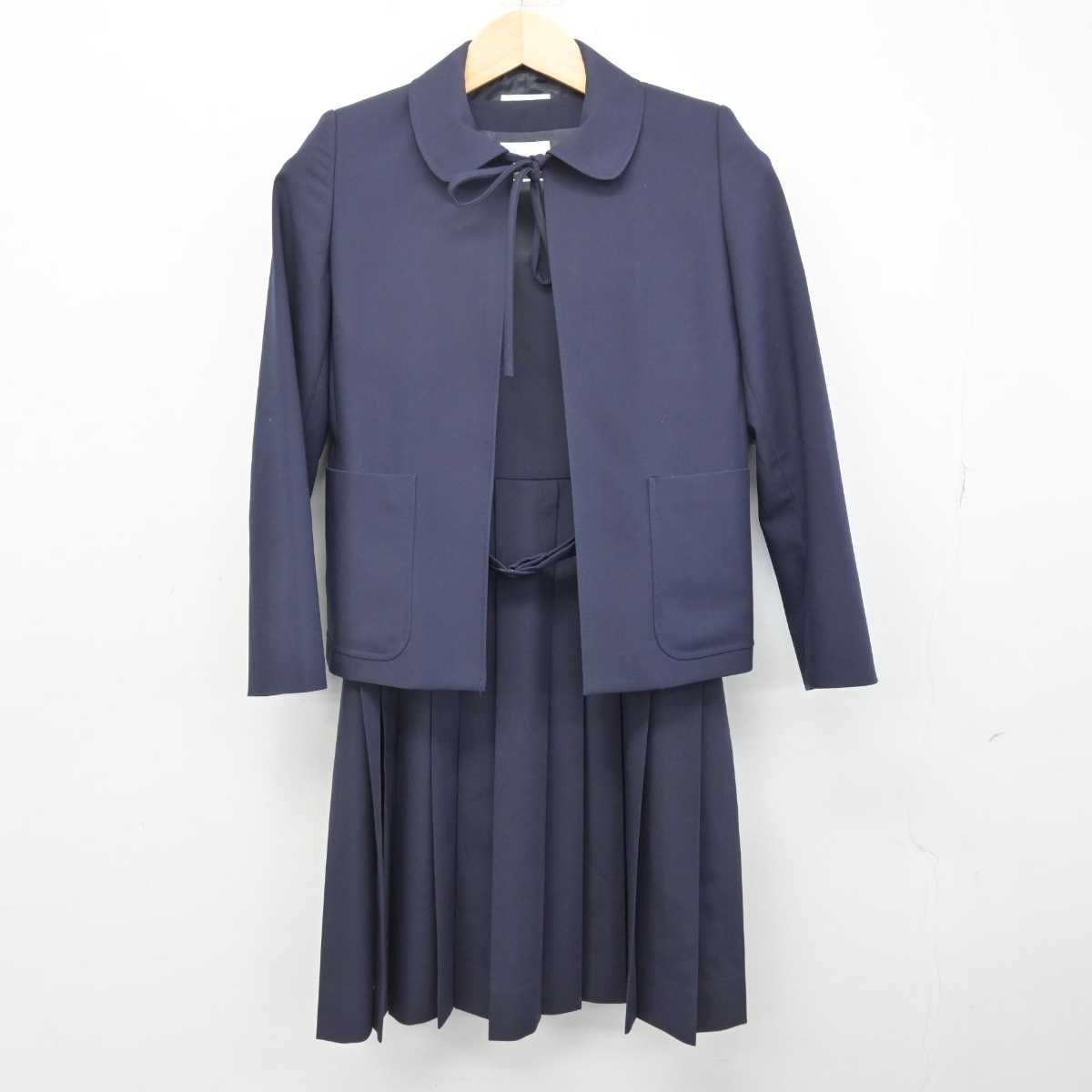 【中古】北海道 啓明中学校 女子制服 2点 (ブレザー・ジャンパースカート) sf052858