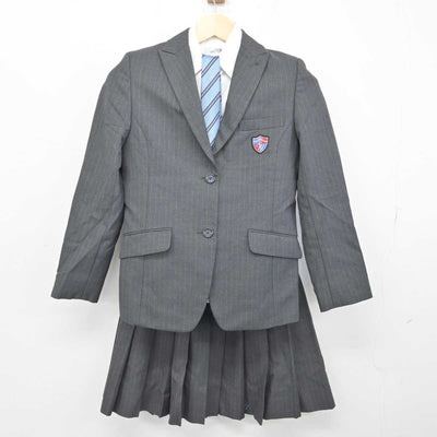 【中古】福島県 聖光学院高等学校 女子制服 4点 (ブレザー・シャツ・スカート) sf052868