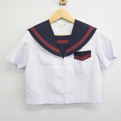 【中古】鹿児島県 加世田中学校 女子制服 2点 (セーラー服) sf052871