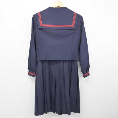 【中古】鹿児島県 加世田中学校 女子制服 3点 (セーラー服・ジャンパースカート) sf052873