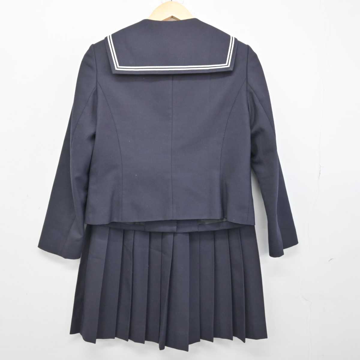 中古】愛知県 桜花学園高等学校 女子制服 4点 (セーラー服・ニット 