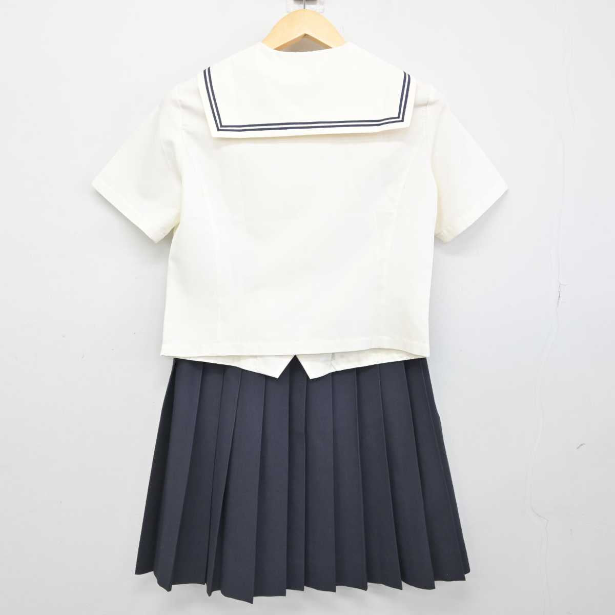 【中古】愛知県 桜花学園高等学校 女子制服 3点 (セーラー服・スカート) sf052879