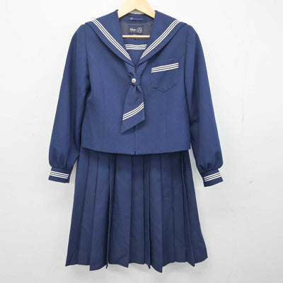 【中古】静岡県 与信中学校 女子制服 3点 (セーラー服・スカート) sf052880