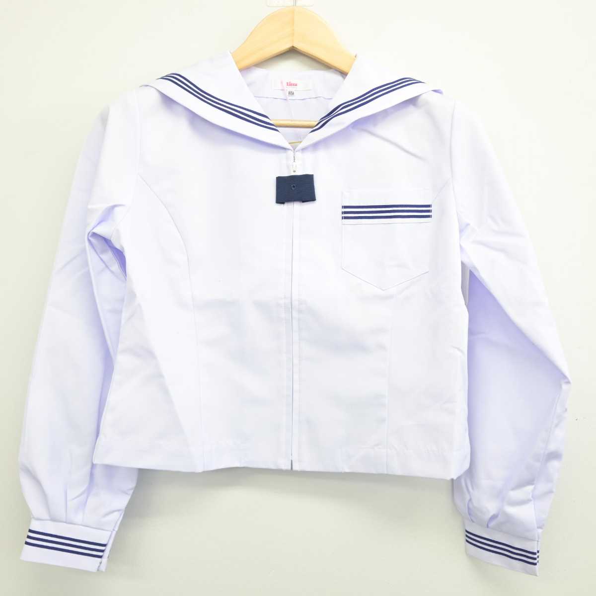 【中古】静岡県 与信中学校 女子制服 4点 (セーラー服・スカート) sf052881