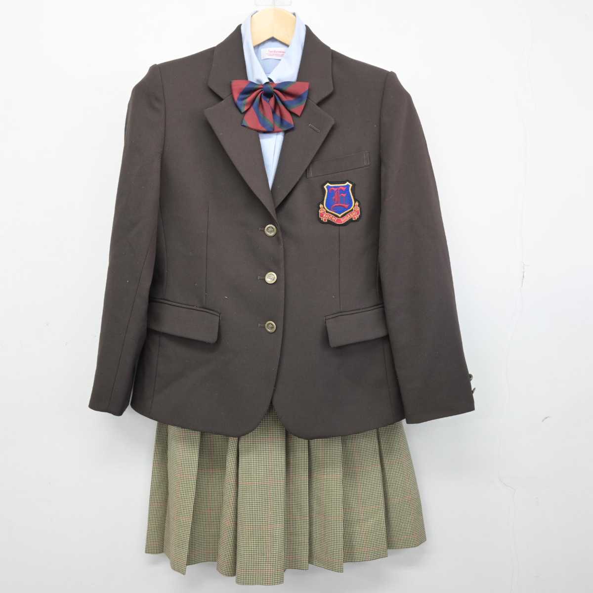 【中古】高知県 高知東高等学校 女子制服 4点 (ブレザー・シャツ・スカート) sf052884