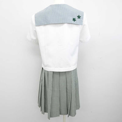 【中古】岡山県 就実高等学校 女子制服 2点 (セーラー服・スカート) sf052891