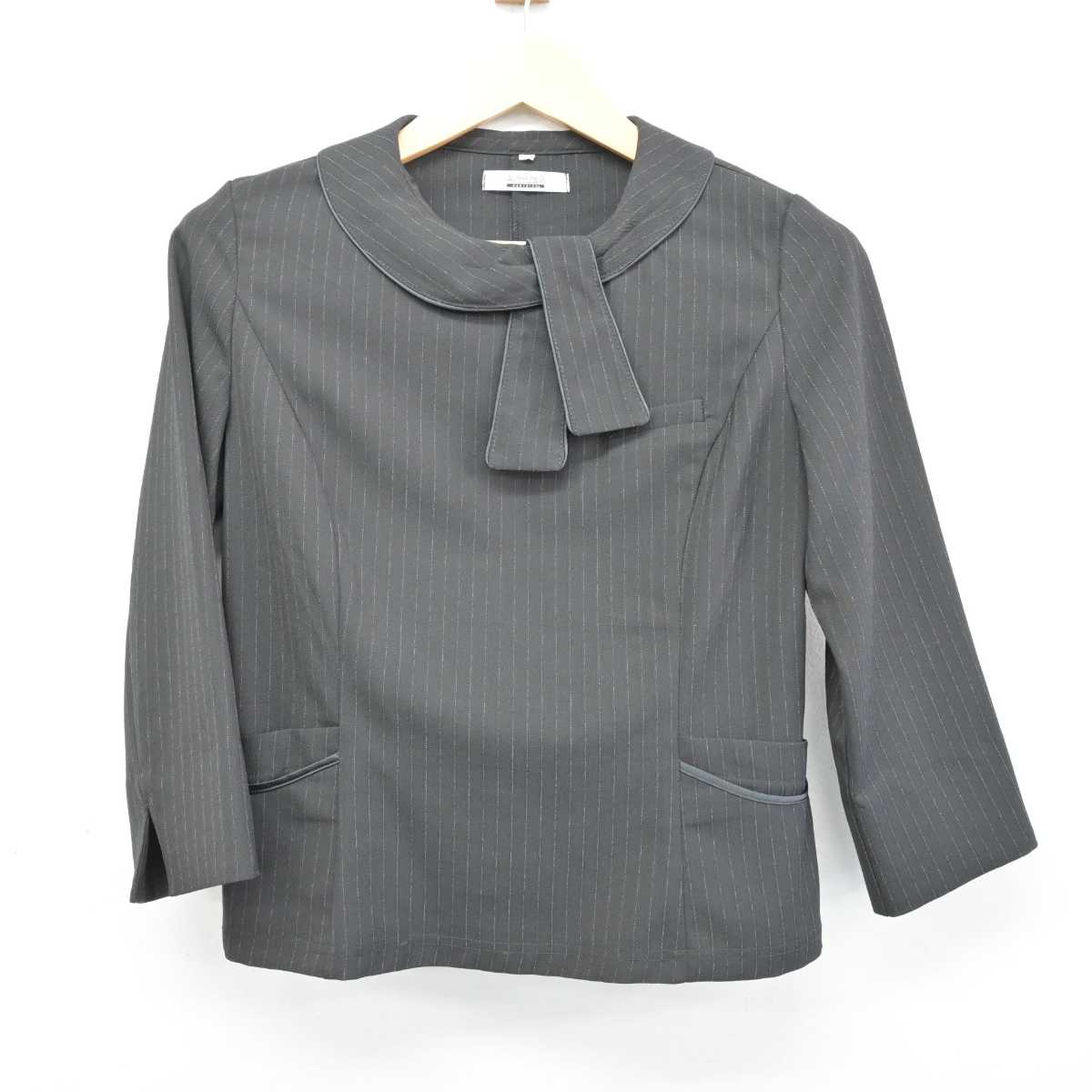 【中古】 事務服 女子制服 2点 (ブラウス・ベスト) sf052895