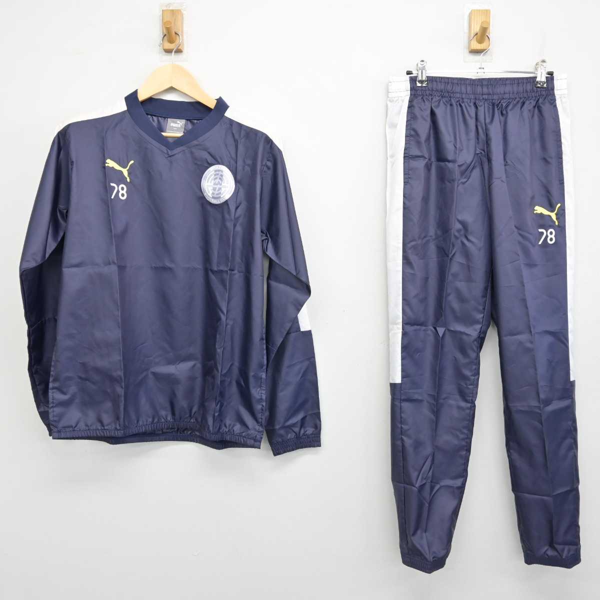 【中古】宮崎県 本庄高等学校/サッカー部 男子制服 2点 (ジャージ 上・ジャージ 下) sf052907