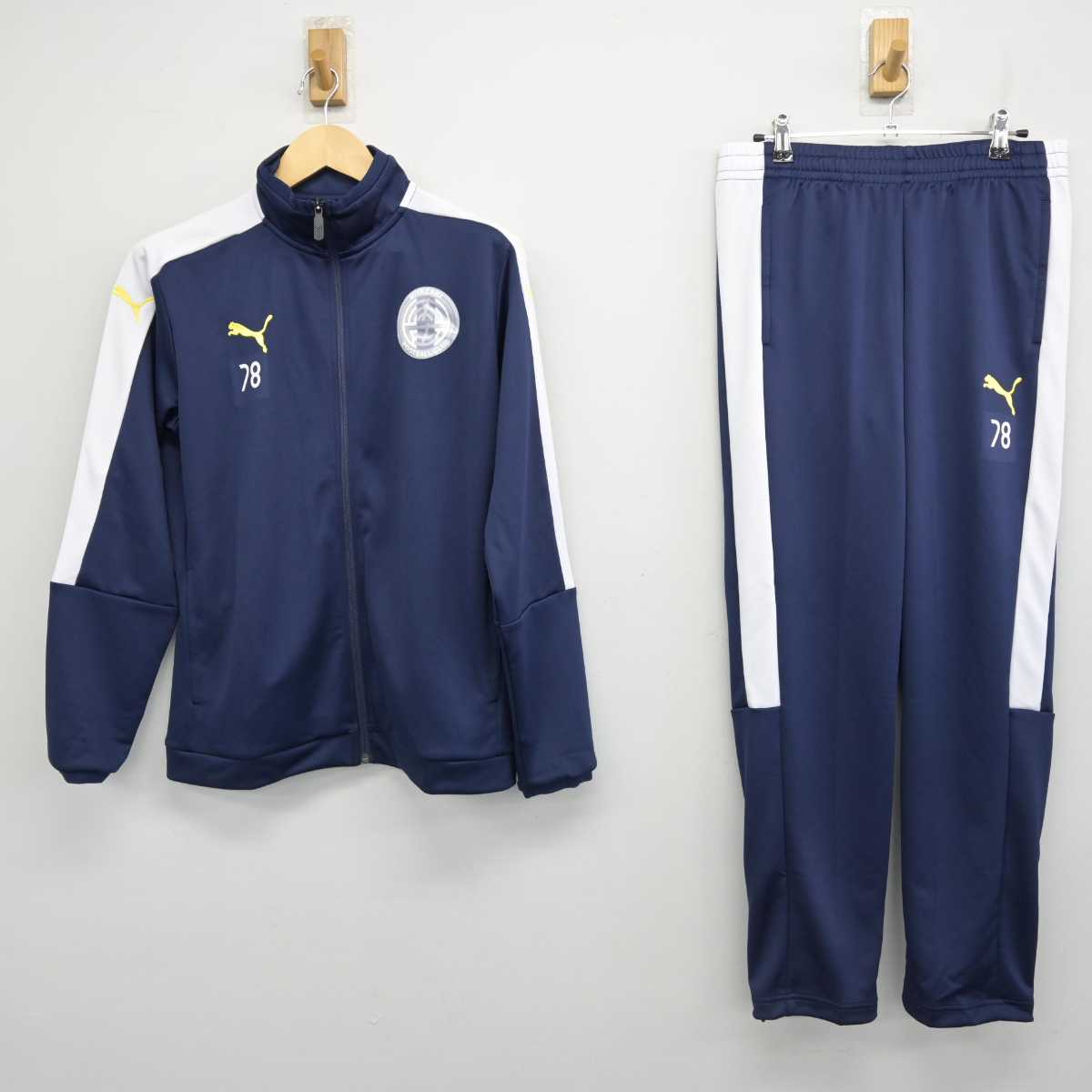 【中古】宮崎県 本庄高等学校/サッカー部 男子制服 2点 (ジャージ 上・ジャージ 下) sf052908