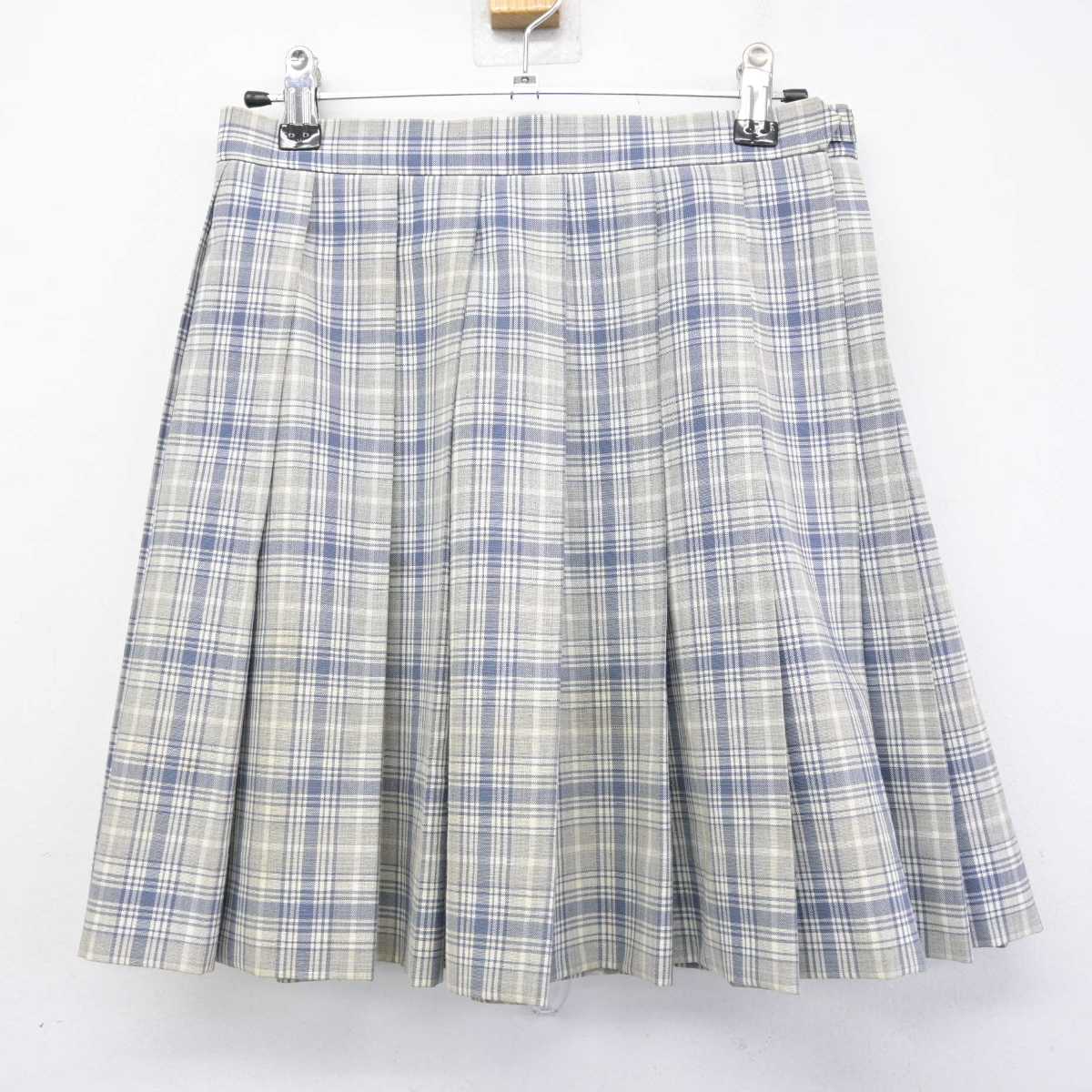 【中古】東京都 日本大学第二高等学校 女子制服 4点 (ニット・シャツ・スカート) sf052910