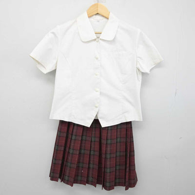 【中古】佐賀県 神埼清明高等学校 女子制服 2点 (シャツ・スカート) sf052924