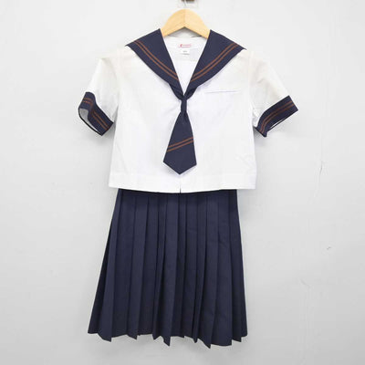 【中古】千葉県 河原塚中学校 女子制服 5点 (セーラー服・セーラー服・スカート) sf052939