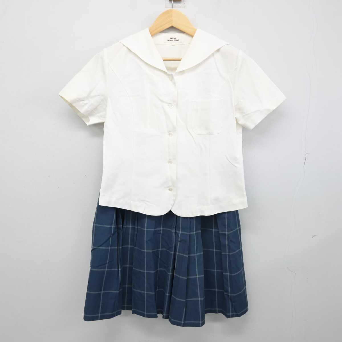 【中古】富山県 富山南高等学校 女子制服 2点 (セーラー服・スカート) sf052941