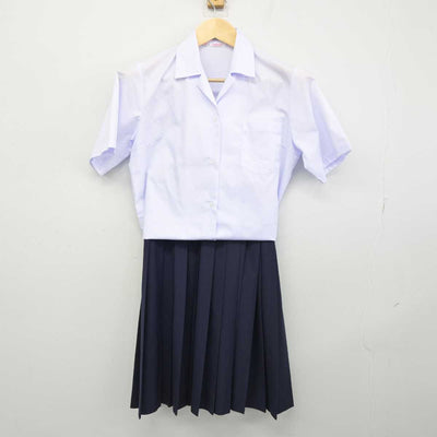 【中古】千葉県 酒井根中学校 女子制服 2点 (シャツ・スカート) sf052945