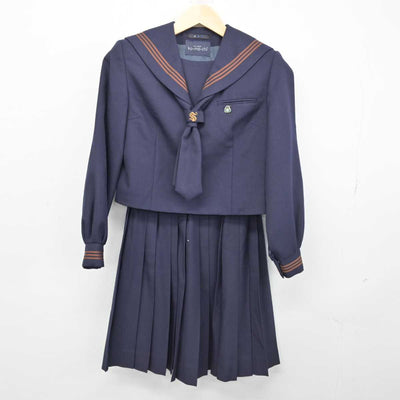 【中古】千葉県 酒井根中学校 女子制服 3点 (セーラー服・スカート) sf052946