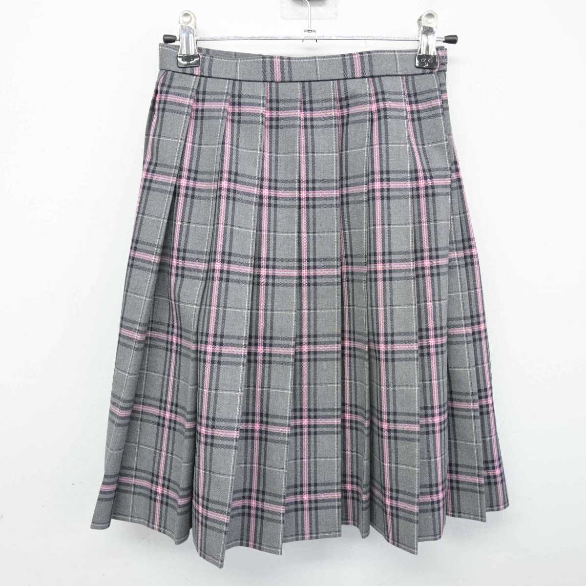 【中古】 クラーク記念国際高等学校 女子制服 4点 (ブレザー・ニット・スカート) sf052949