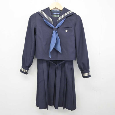 【中古】神奈川県 御幸中学校 女子制服 4点 (セーラー服・ジャンパースカート) sf052952