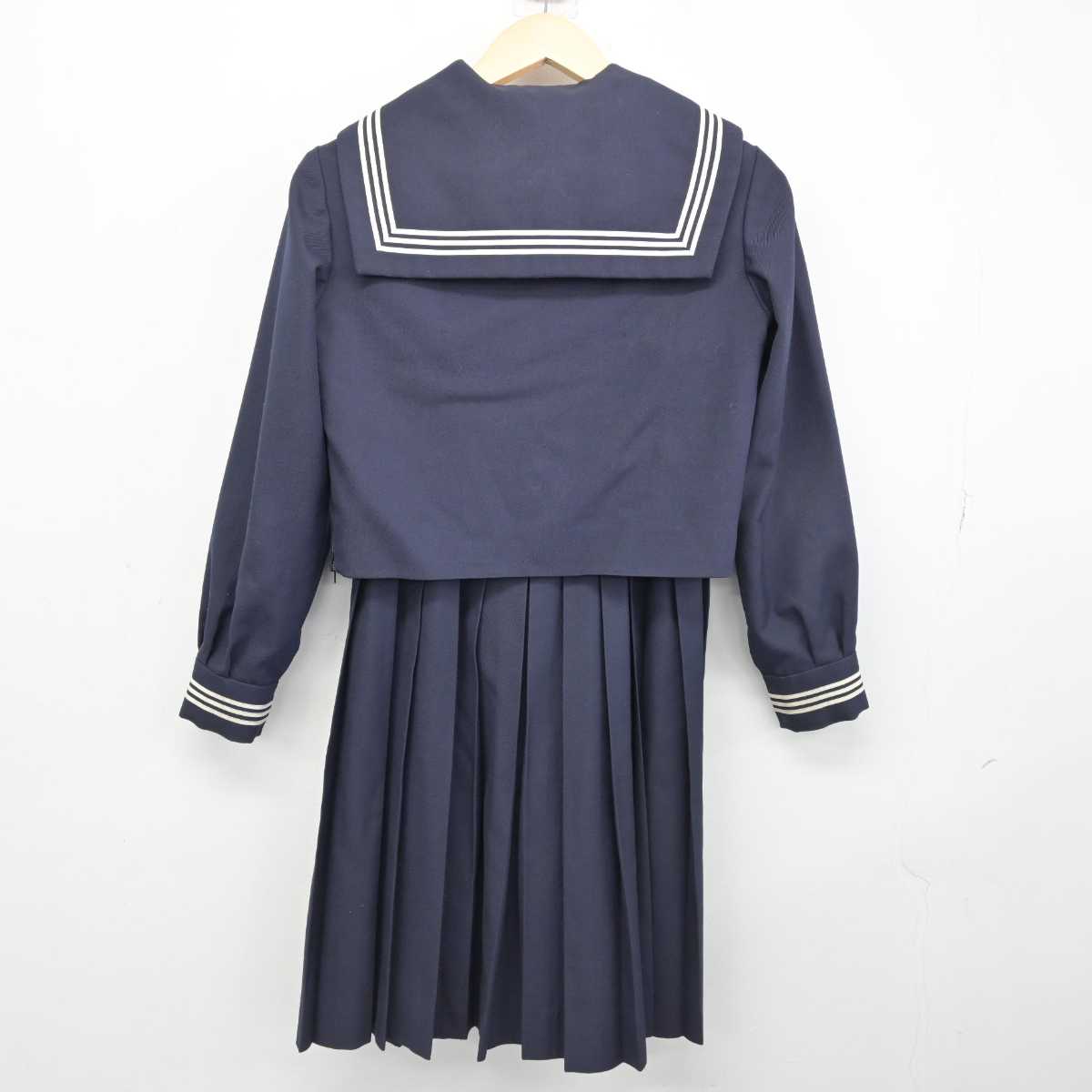 【中古】神奈川県 御幸中学校 女子制服 4点 (セーラー服・ジャンパースカート) sf052952