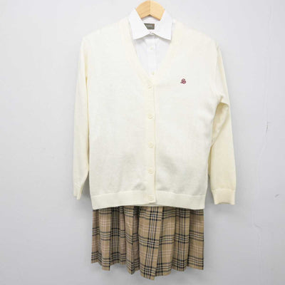 【中古】福岡県 誠修高等学校 女子制服 3点 (シャツ・ニット・スカート) sf052967