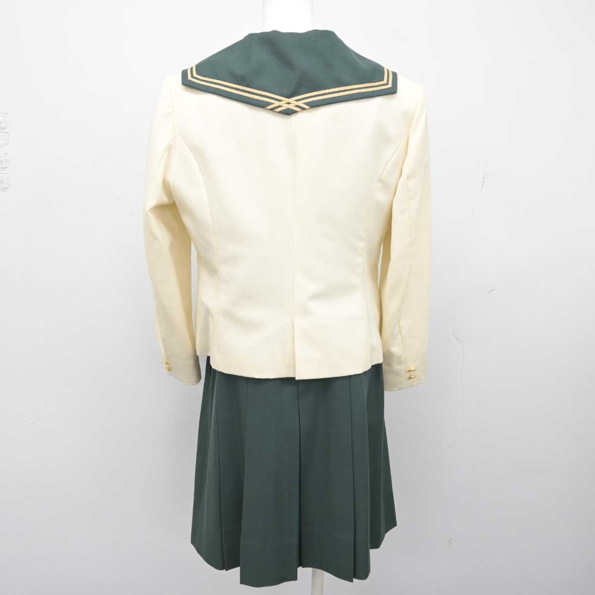 【中古】福島県 須賀川桐陽高等学校 女子制服 4点 (ブレザー・セーラー服・スカート) sf052972